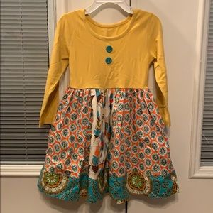 Eleanor Rose fall feather dress 3-4